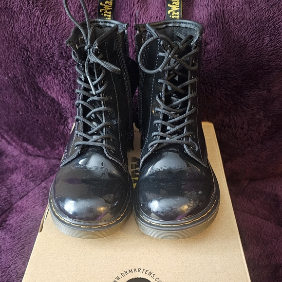 Dr. Martens | Shoes | Dr Martens Kids Shiny Boot Size 4 | Poshmark